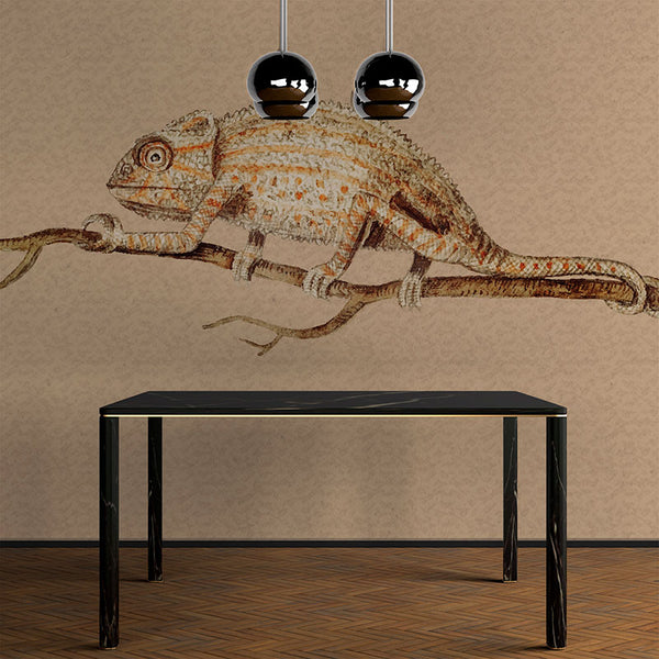 Antique Lizard beige and brown tones Traditional | Architectural Wallcoverings