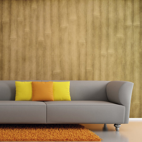 Vintage-Style Bamboo - Soft Textured Antique Look Wallcovering | DW Bespoke Studios