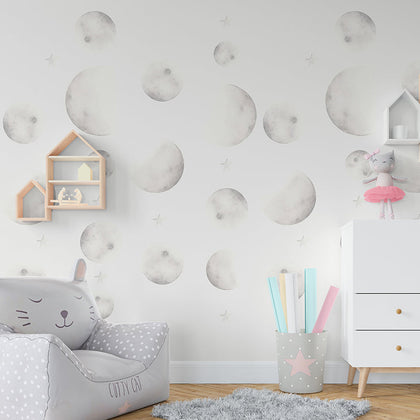 Gentle Moons Scandinavian | Architectural Wallcoverings