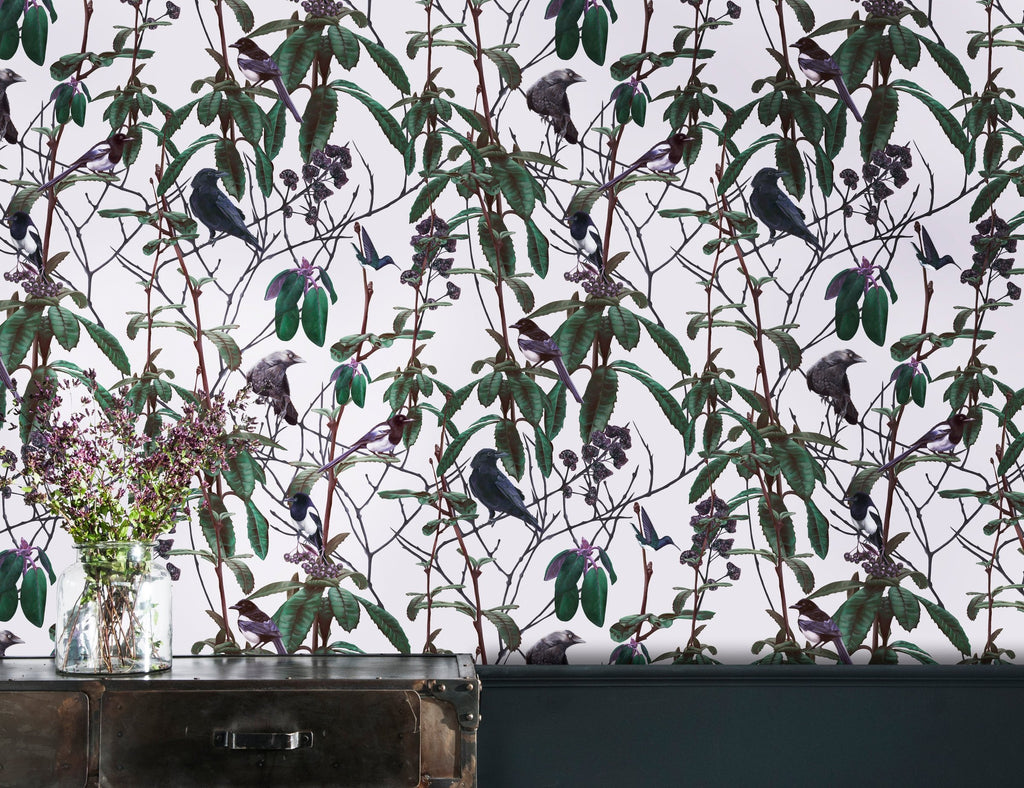 Folia - Light Jungle Wallpaper - Designer Wallcoverings and Fabrics