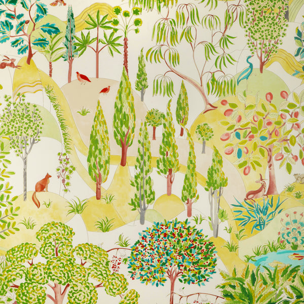 Folklore - Leaf Wallcovering | Kravet
