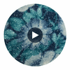 GLM-4081 Foral Glitter Blue Multi designer-wallcoverings-los-angeles 2