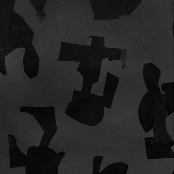 Forms Vinyl - Black Wallcovering | Donghia