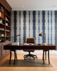 Franklin Park Natural Wallpaper - Home Office with Desk and Built-in Shelving