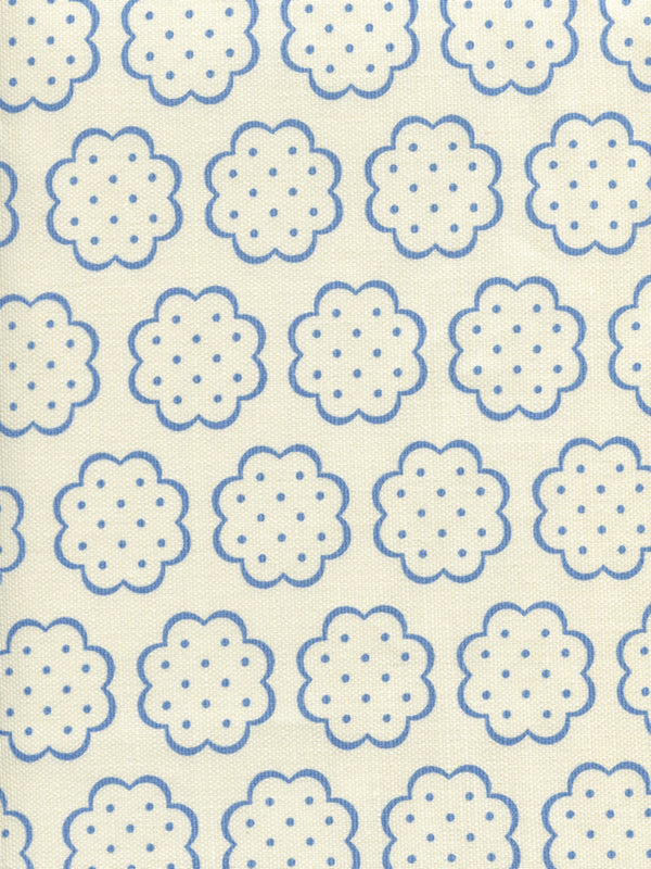 Sybil, French Blue on Tint Wallcoverings | Quadrille