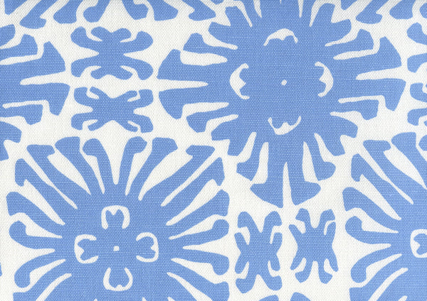 Sigourney Small Scale French Blue on White Screen Printed | China Seas