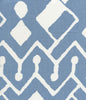 French Blue on White