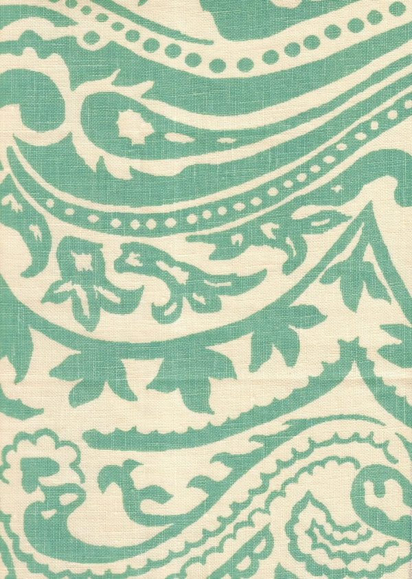 French Green on Cream Wallcoverings | Home Couture