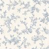 French Nightingale Blue Floral Scroll Wallcovering | Jeffrey Stevens - Image 3