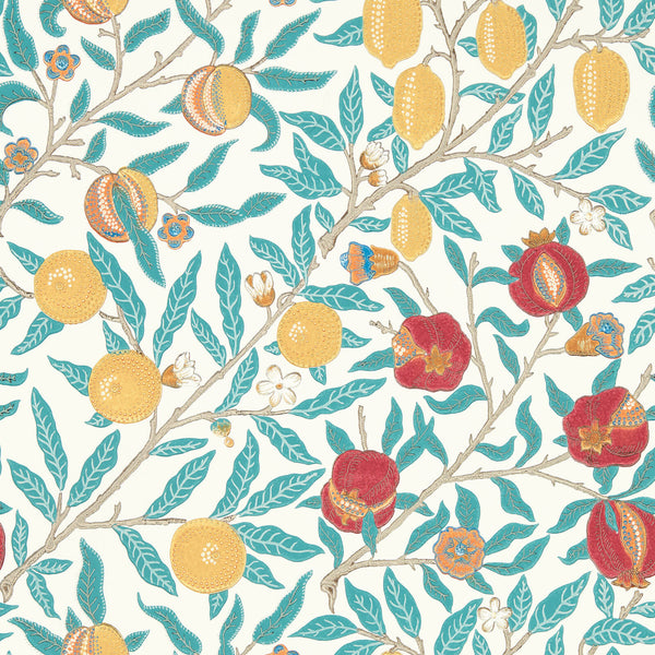 Fruit Green Indigo/Madder | Morris & Co.