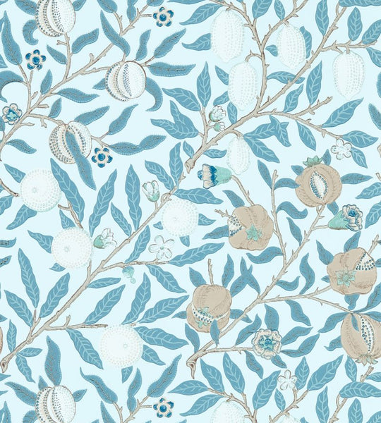 Fruit Wallpaper Vellum Slate | William Morris