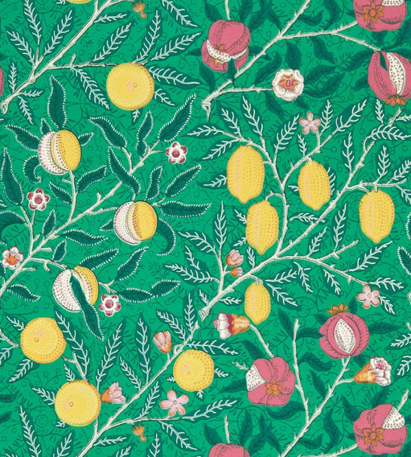 Fruit Green Tangled Wallcovering | William Morris