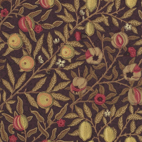 Fruit Manilla Wine Wallcovering | William Morris