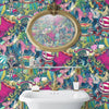 Funfair Denim & Cerise Wallpaper | Brand McKenzie