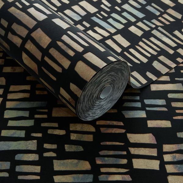 Fusion Bracken - Black Wallcovering | 1838 Wallcoverings