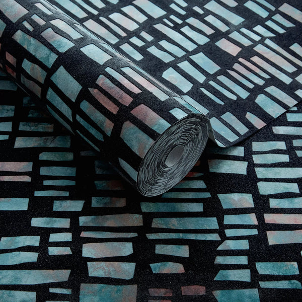 Fusion Mineral - Black Wallcovering | 1838 Wallcoverings