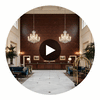 Glamly Metal on Vinyl | Hollywood Wallcoverings Circular Swatch | Hollywood Wallcoverings