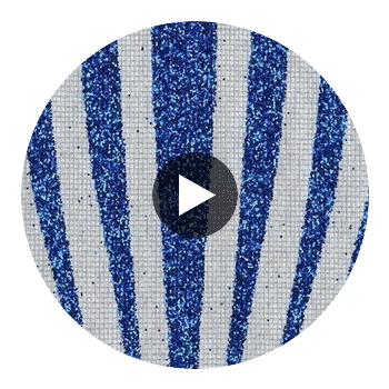 Glamor Glitter - Silver Blue Circular Swatch | DW