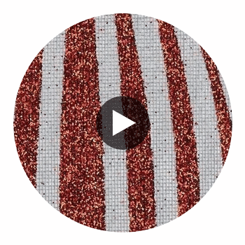 Glamor Glitter - Silver Red Rasberry Circular Swatch | DW