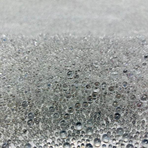 Gleaming Glambeads Silver Metallic Glass Bead Wallcovering
