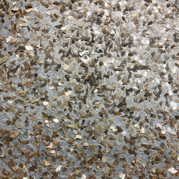 Gleaming Glambeads Silver and Taupe Metallic Crystal Wallcovering