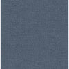 Glen Dark Blue Linen Wallcovering | Jeffrey Stevens - Image 1