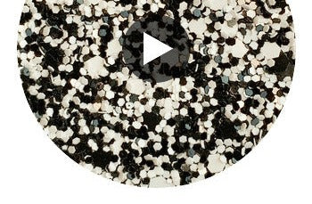 Hollywood Glamour Sequin - Black/White | Glitter Walls