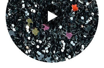 Hollywood Glamour Sequin - Black/Multi 094 | Glitter Walls swatch
