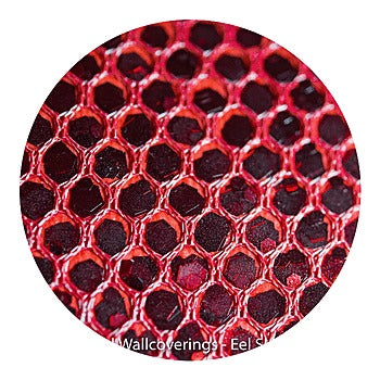 Eel Skin Sequin - Red Shine | Glitter Walls