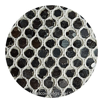 Eel Skin Sequin - Grey Yarns & Silver Sequin | Glitter Walls