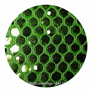 Eel Skin Sequin - Green Emeralds | Glitter Walls