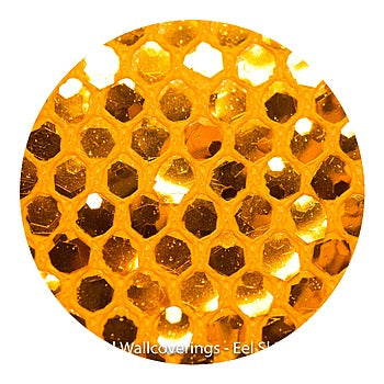 Eel Skin Sequin - Deep Aged Gold | Glitter Walls