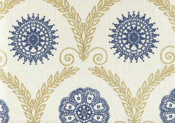 Gold Metallic Navy Wallcoverings | Home Couture