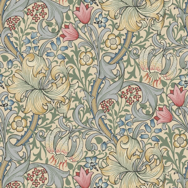 Golden Lily Linen Peel and Stick Wallcovering | Jeffrey Stevens