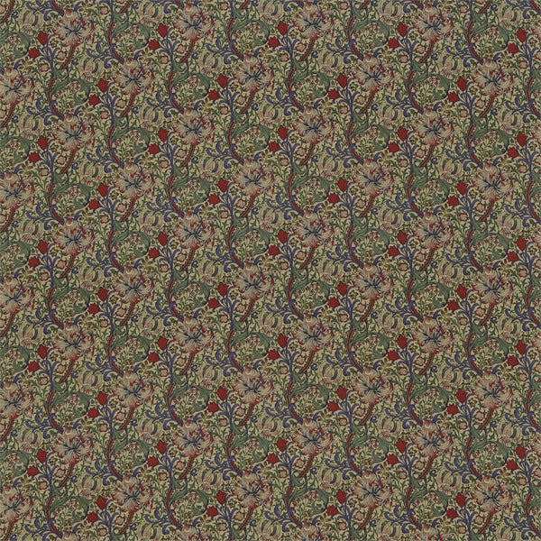 Golden Lily Minor Biscuit/Indigo/Red | Morris & Co.