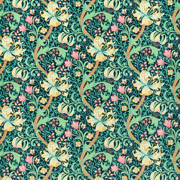 Golden Lily Galactic Ink (Velvet) | Morris & Co.