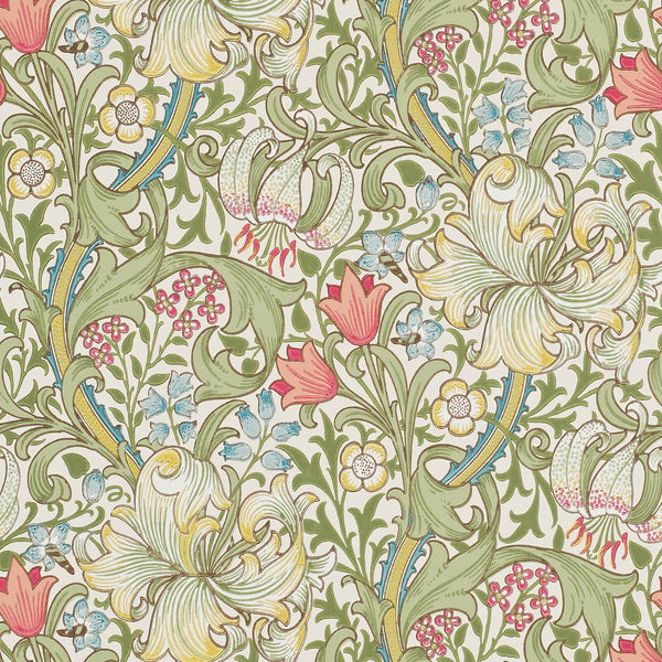 Golden Lily Green/Red | Morris & Co.