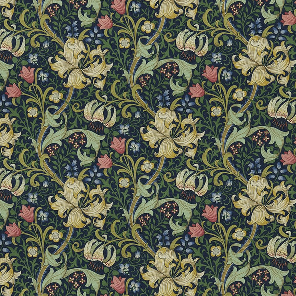 Golden Lily Midnight/Green | Morris & Co.