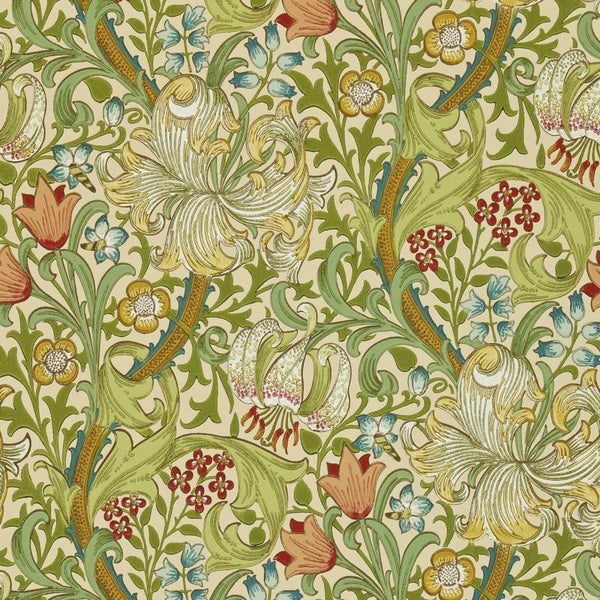 Golden Lily Wallpaper Biscuit Pale | William Morris