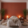 Glam Harlequin on Linen | Hollywood Wallcoverings