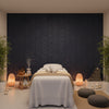 Glam Harlequin on Linen | Hollywood Wallcoverings