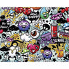 Graffiti Monster Wall Mural | Jeffrey Stevens - Image 1