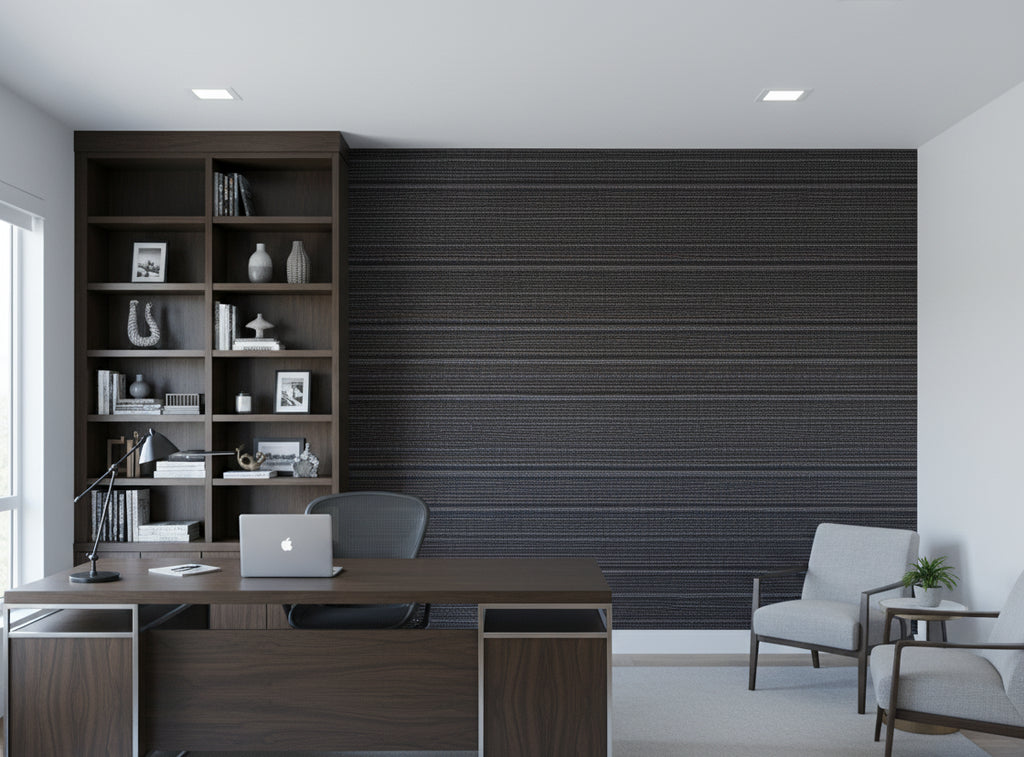 Grass Galore Specialty Grasscloth | Phillipe Romano - office room setting