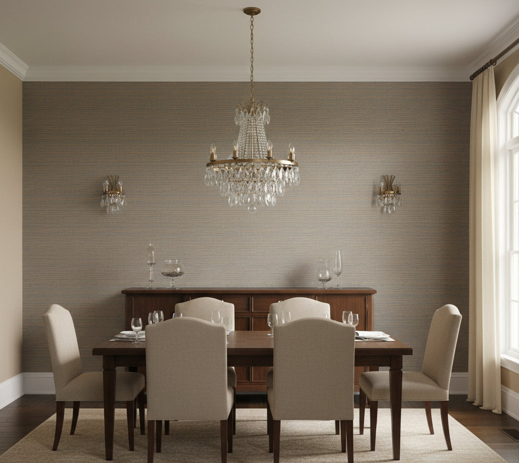 Grasses, Weaves, & Micas | Phillipe Romano - dining room room setting
