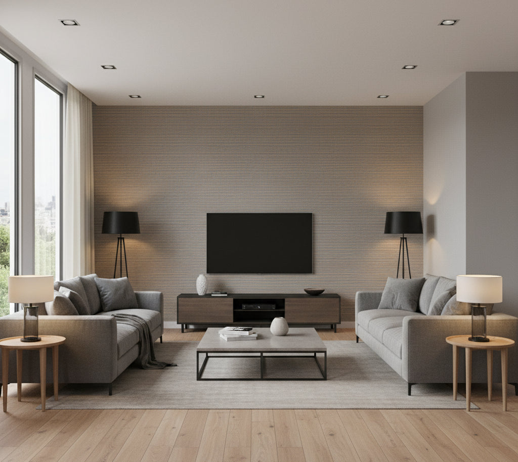 Grasses, Weaves, & Micas | Phillipe Romano - living room room setting