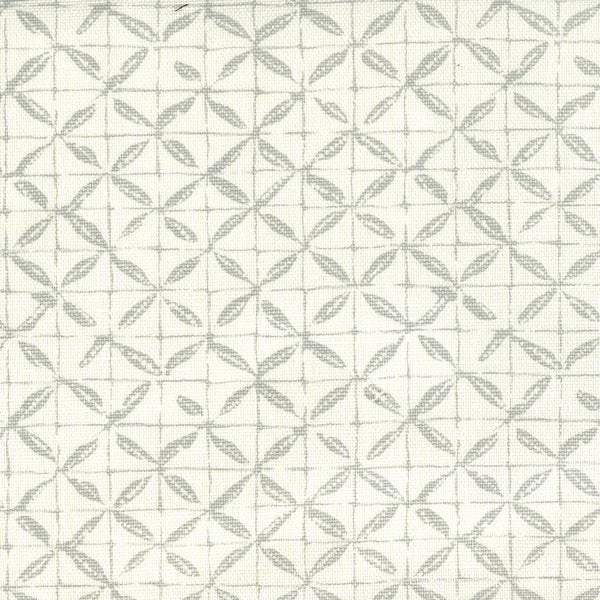 Sunnyjim All Over Gray on Tint Screen Printed - White Fabric | China Seas