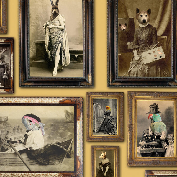 The Soire Mustard Wallcovering | Graduate Collection