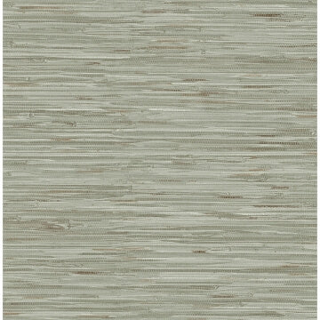Green Grassweave Peel and Stick Wallcovering | Jeffrey Stevens - Image 2