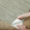 Green Grassweave Peel and Stick Wallcovering | Jeffrey Stevens - Image 4