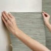 Green Grassweave Peel and Stick Wallcovering | Jeffrey Stevens - Image 9